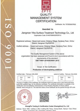 QUALITY MANAGEMENTSYSTEN CERTIEICATION